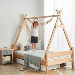 Kids Sleeping Full Size Toddler Treehouse Beds Wooden Tree House Bed For Kids Children Single