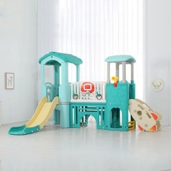 Multifunctional Climbing Frame Kids Indoor Play House Baby Playroom Playground Plastic Swing And Slides For Children Sliding Toy